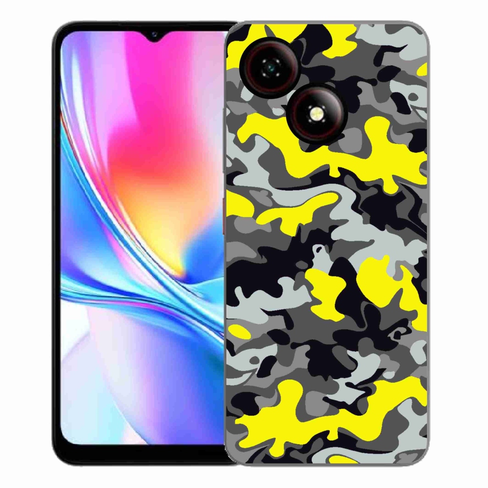 Gelový kryt mmCase na ZTE Blade A35E - maskáčový vzor 6