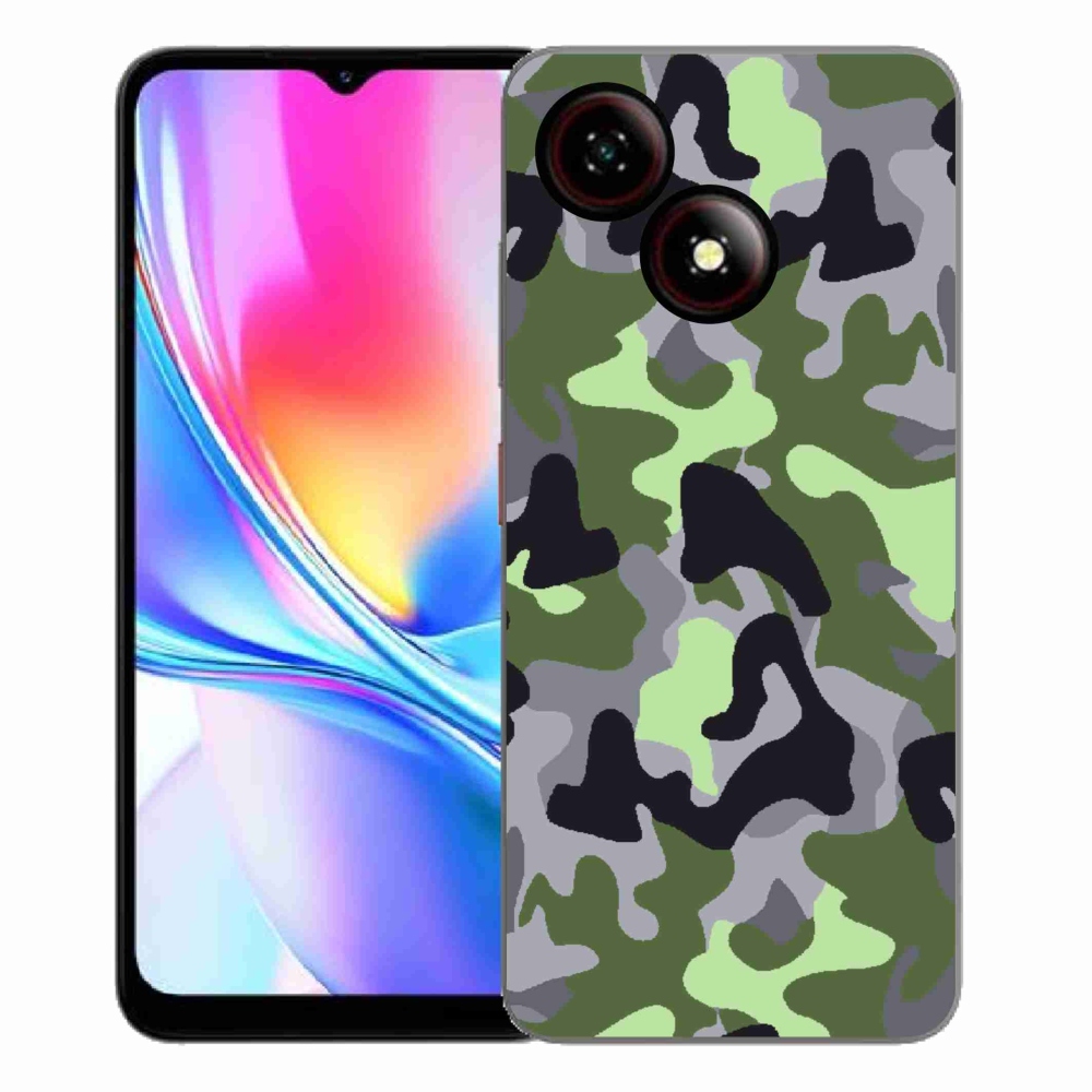 Gelový kryt mmCase na ZTE Blade A35E - maskáčový vzor 7