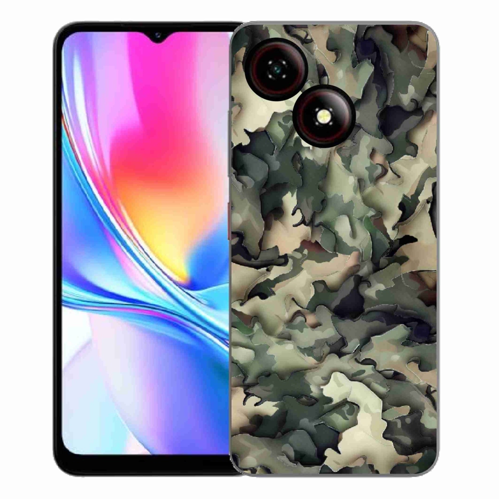 Gelový kryt mmCase na ZTE Blade A35E - maskáčový vzor 9
