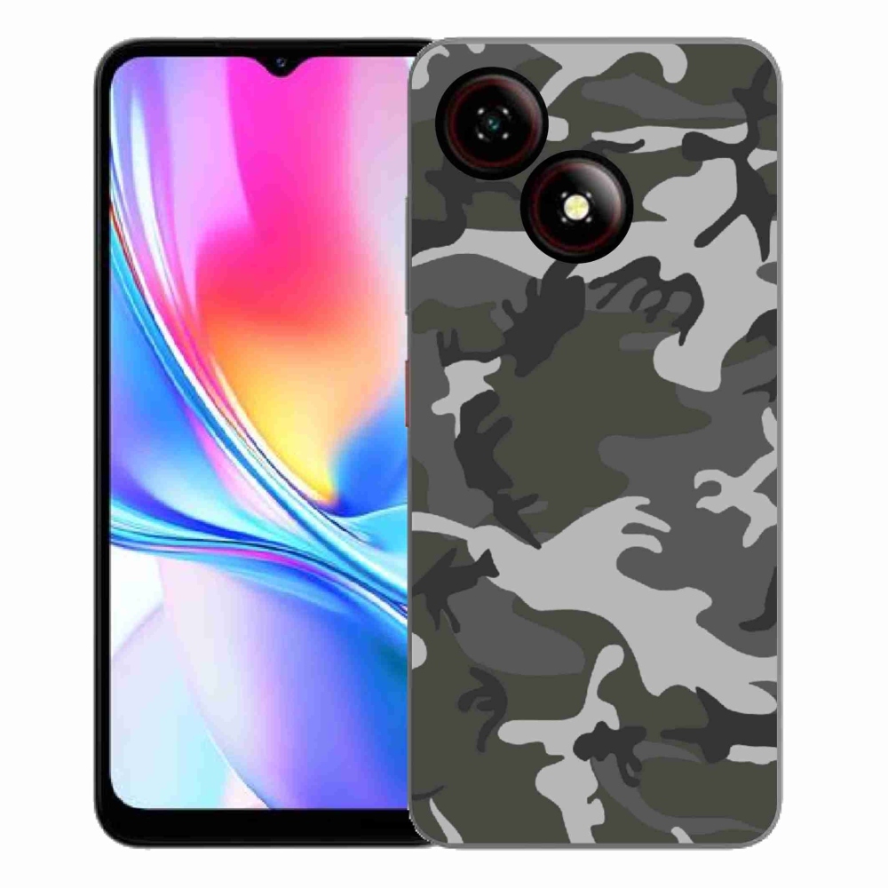 Gelový kryt mmCase na ZTE Blade A35E - maskáčový vzor