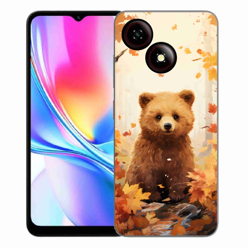 Gelový kryt mmCase na ZTE Blade A35E - medvěd v lese
