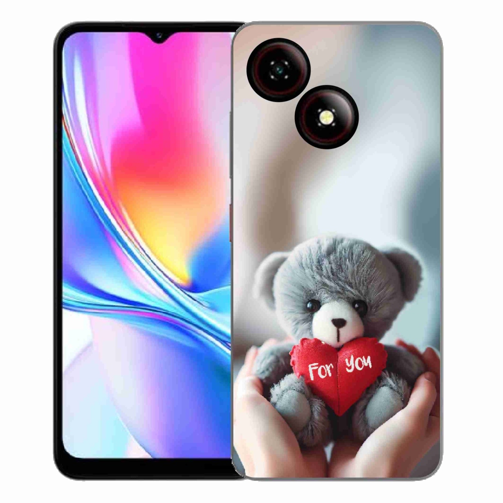 Gelový kryt mmCase na ZTE Blade A35E - medvídek pro zamilované