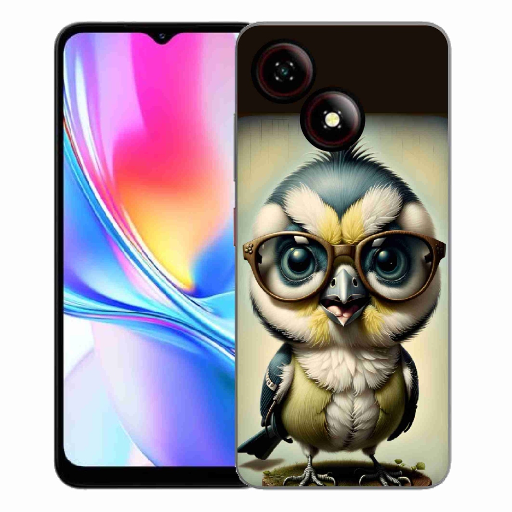 Gelový kryt mmCase na ZTE Blade A35E - mládě s brýlemi