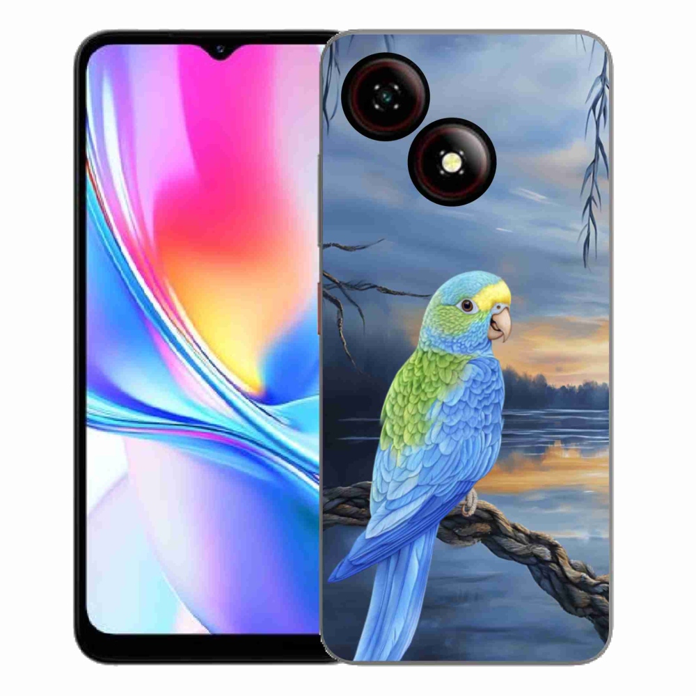 Gelový kryt mmCase na ZTE Blade A35E - modrý papoušek