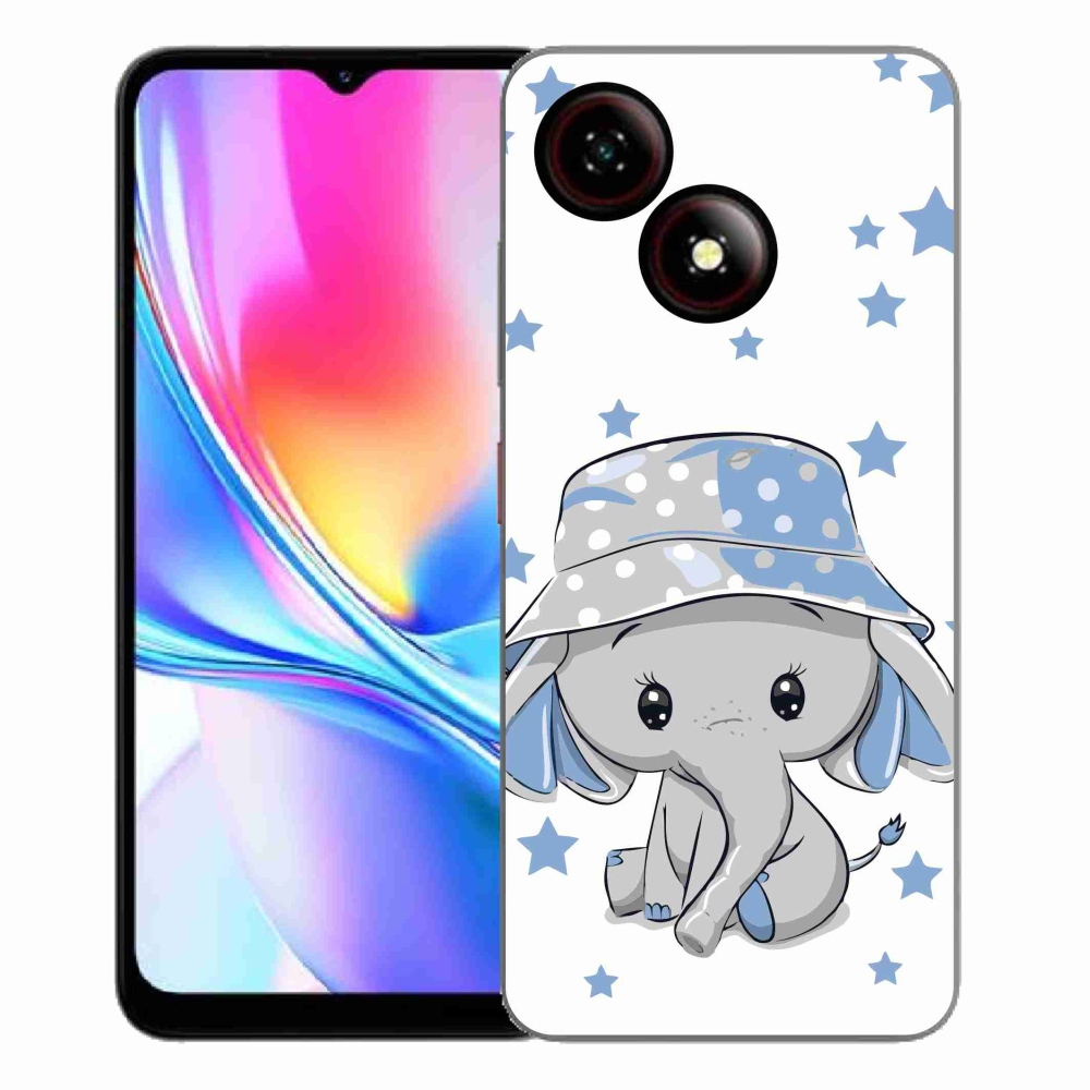 Gelový kryt mmCase na ZTE Blade A35E - modrý slon