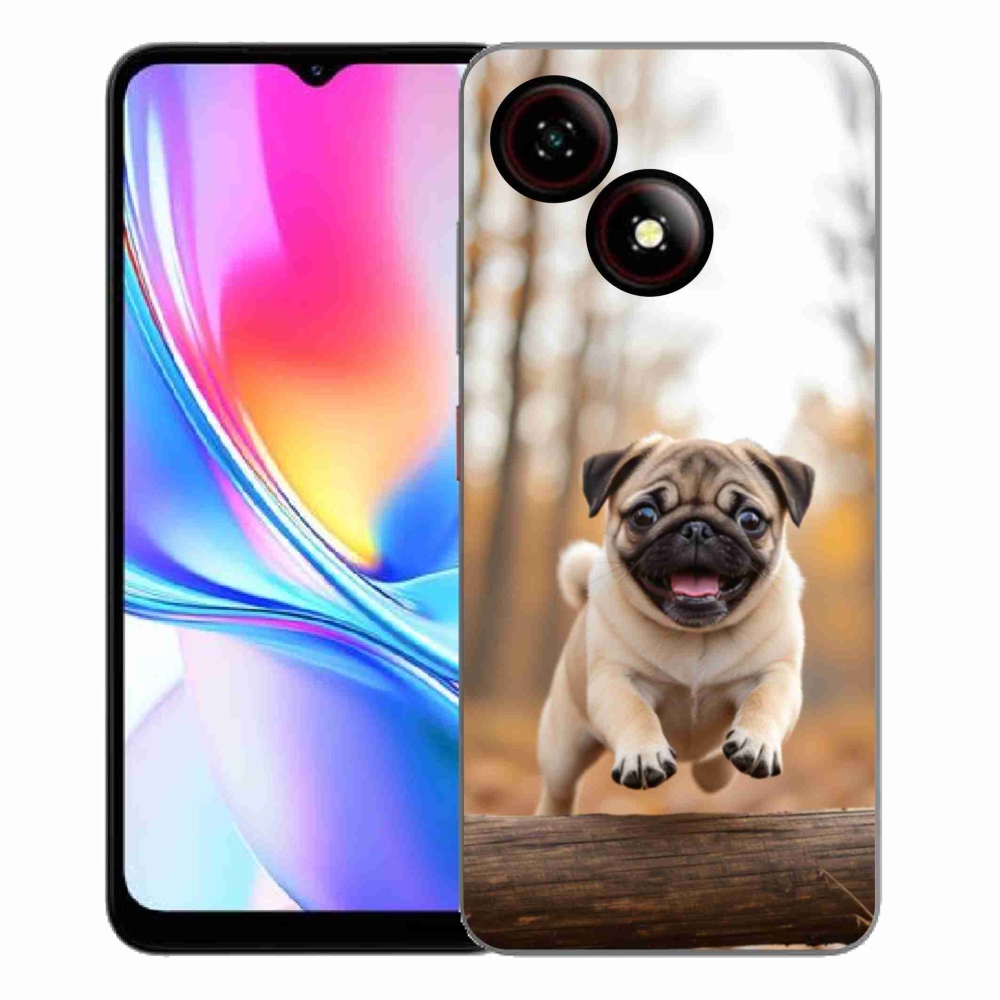 Gelový kryt mmCase na ZTE Blade A35E - mops 2