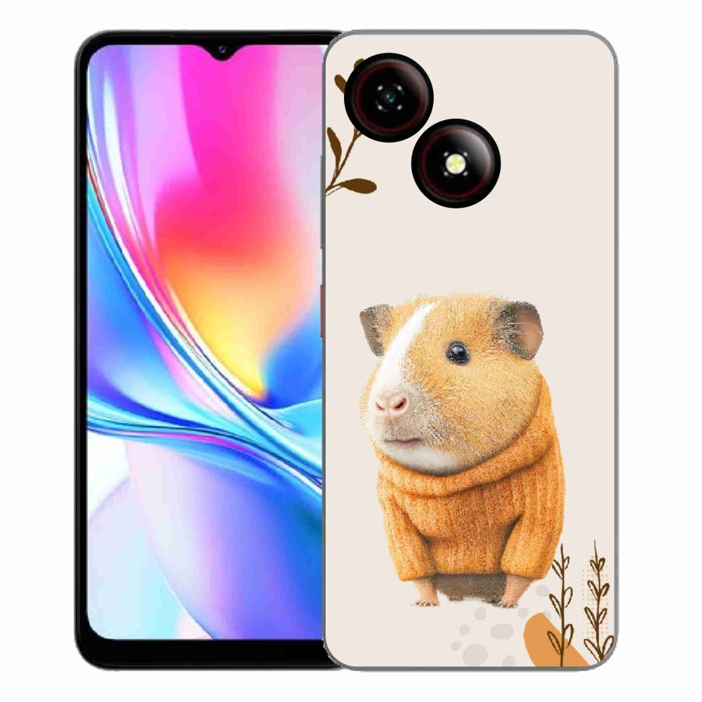 Gelový kryt mmCase na ZTE Blade A35E - morče ve svetru