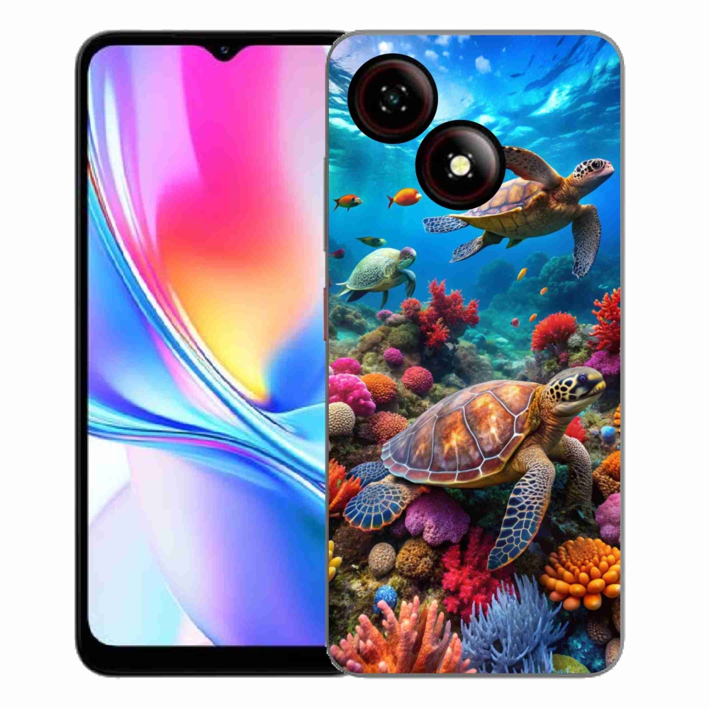 Gelový kryt mmCase na ZTE Blade A35E - mořský svět 2