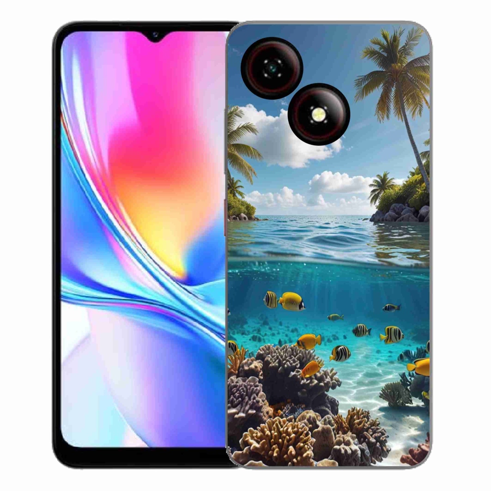 Gelový kryt mmCase na ZTE Blade A35E - mořský svět 4