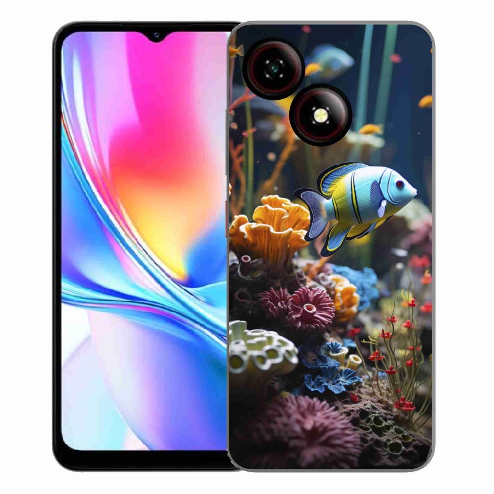 Gelový kryt mmCase na ZTE Blade A35E - mořský svět 5
