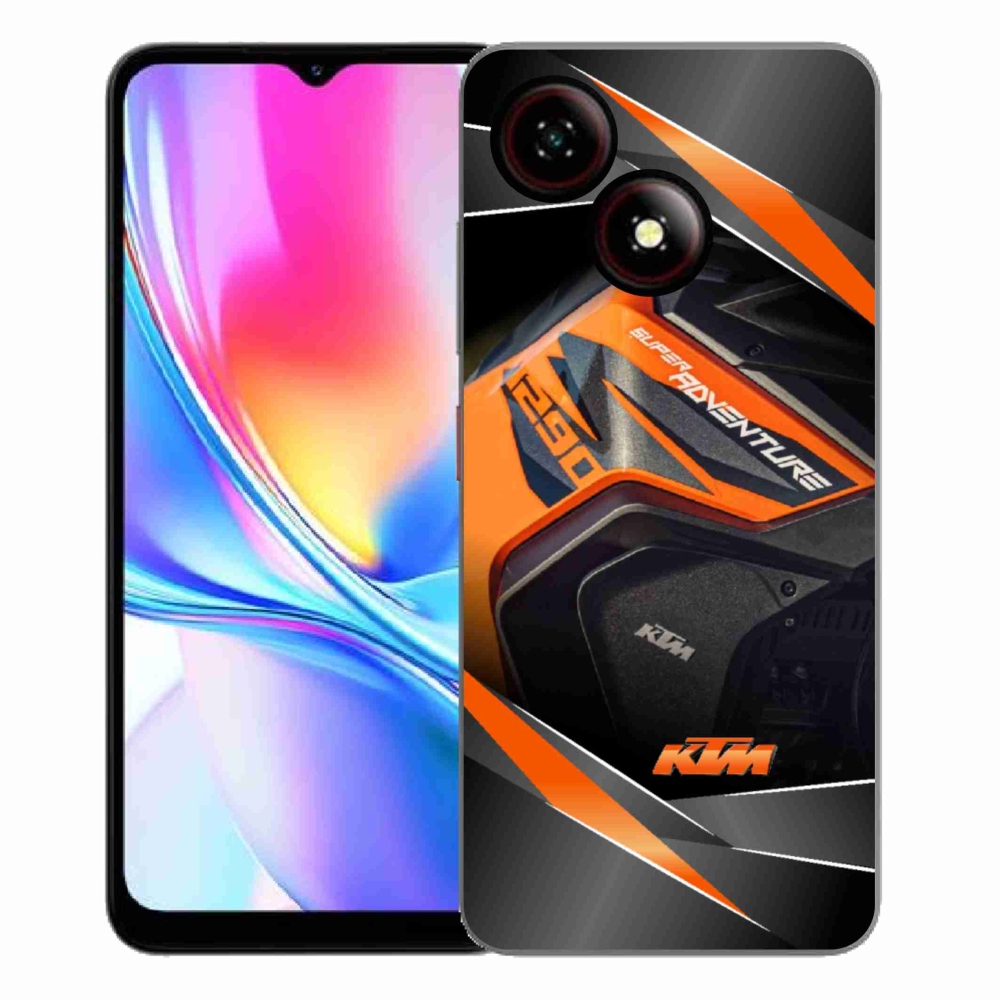 Gelový kryt mmCase na ZTE Blade A35E - motorka ktm