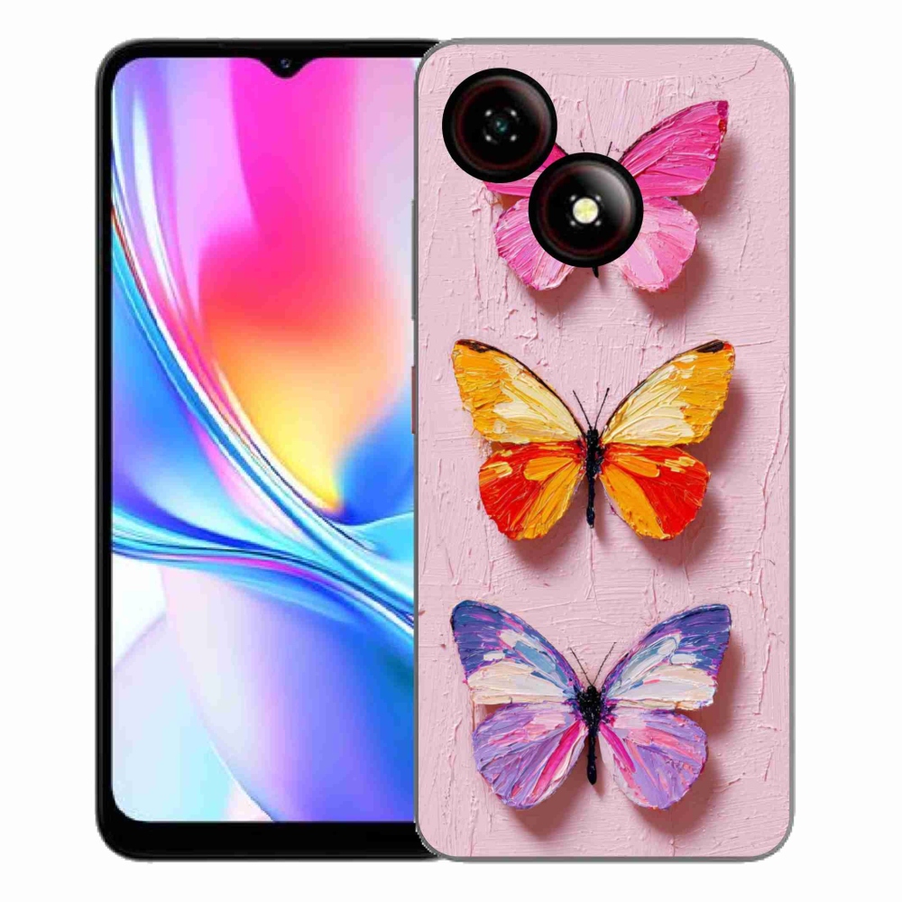 Gelový kryt mmCase na ZTE Blade A35E - motýlí trojice