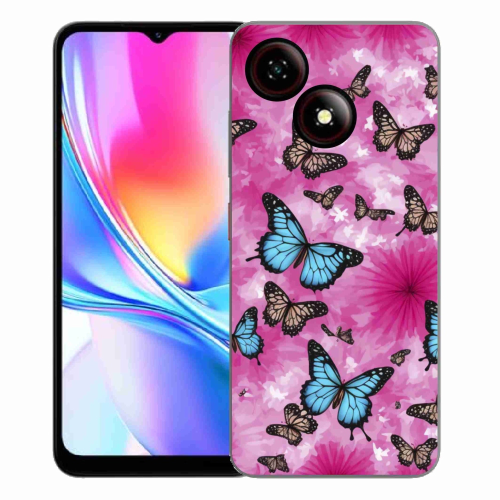 Gelový kryt mmCase na ZTE Blade A35E - motýlí zahrada