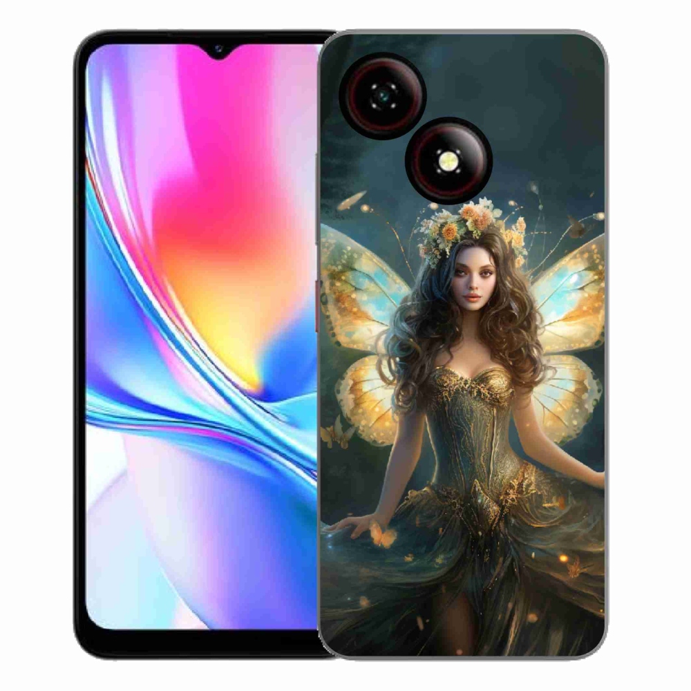 Gelový kryt mmCase na ZTE Blade A35E - motýlí žena