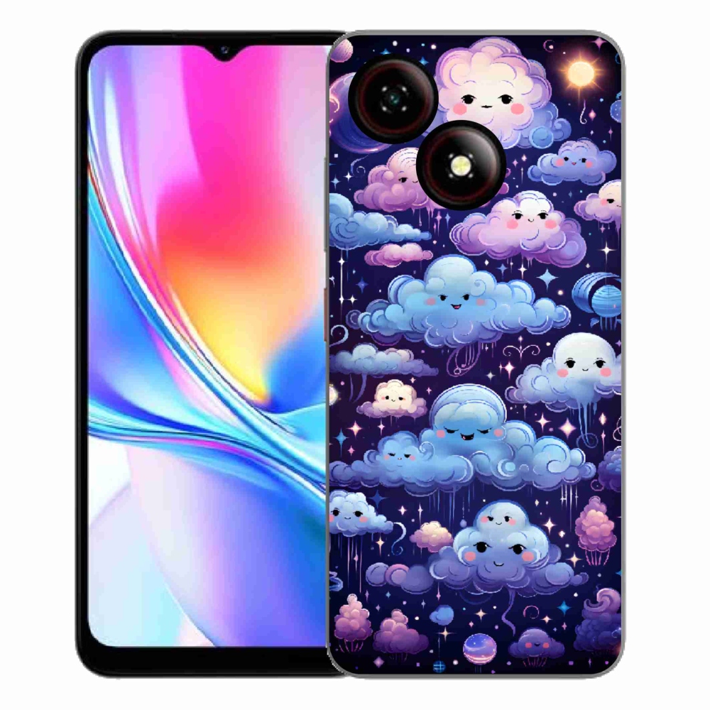 Gelový kryt mmCase na ZTE Blade A35E - mráčky