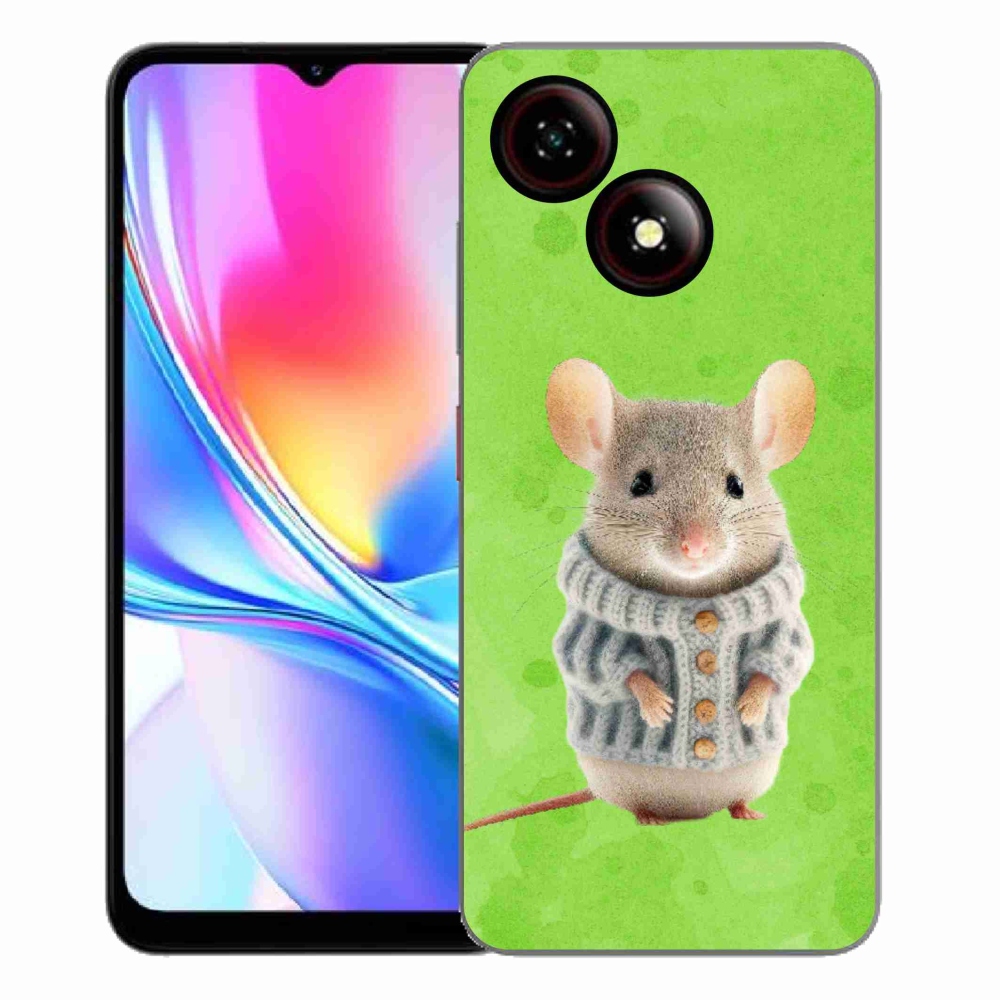Gelový kryt mmCase na ZTE Blade A35E - myška ve svetru