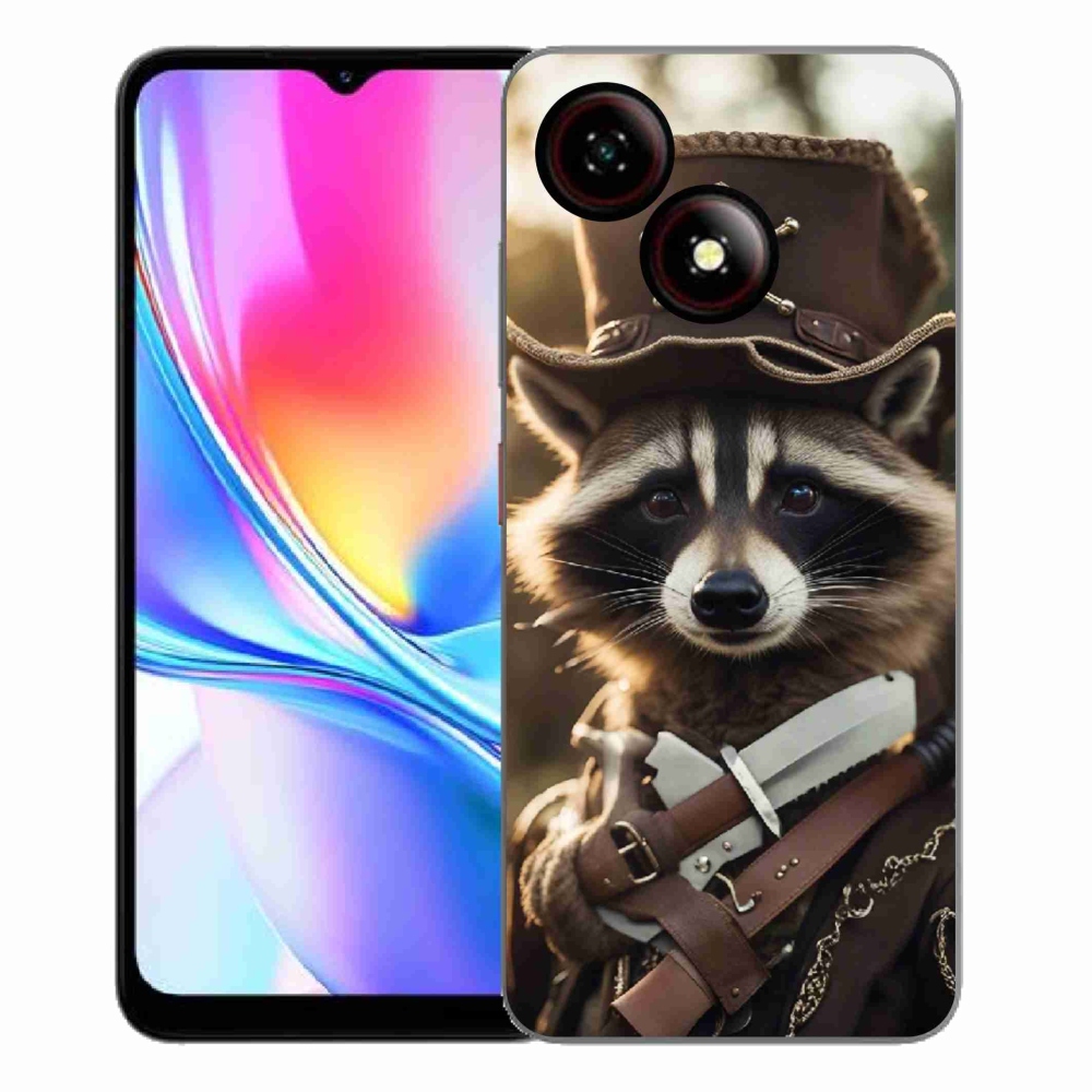 Gelový kryt mmCase na ZTE Blade A35E - mýval v uniformě