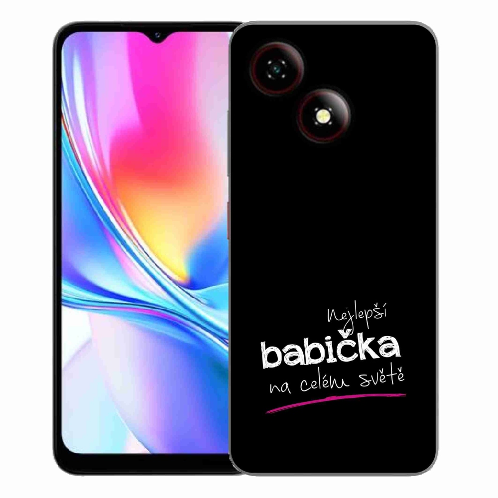 Gelový kryt mmCase na ZTE Blade A35E - nejlepší babička 4 černé pozadí
