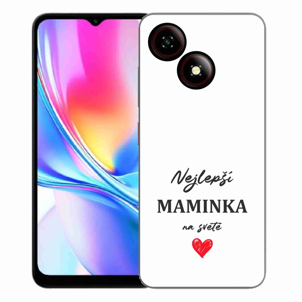 Gelový kryt mmCase na ZTE Blade A35E - nejlepší maminka 1 bílé pozadí