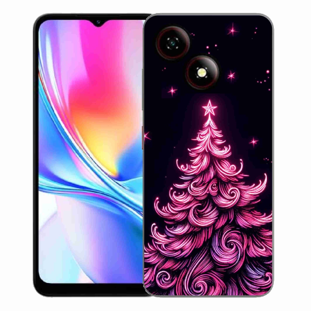 Gelový kryt mmCase na ZTE Blade A35E - neonový vánoční stromek 2