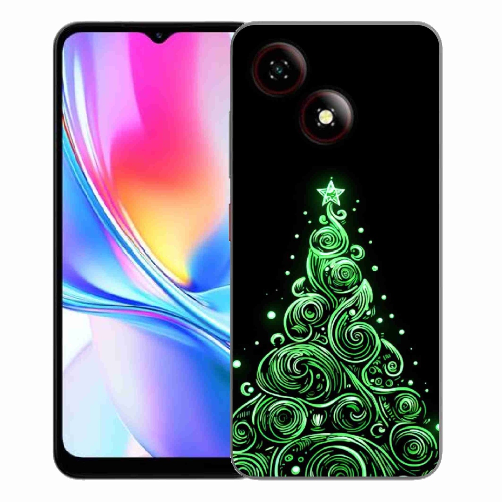 Gelový kryt mmCase na ZTE Blade A35E - neonový vánoční stromek 3