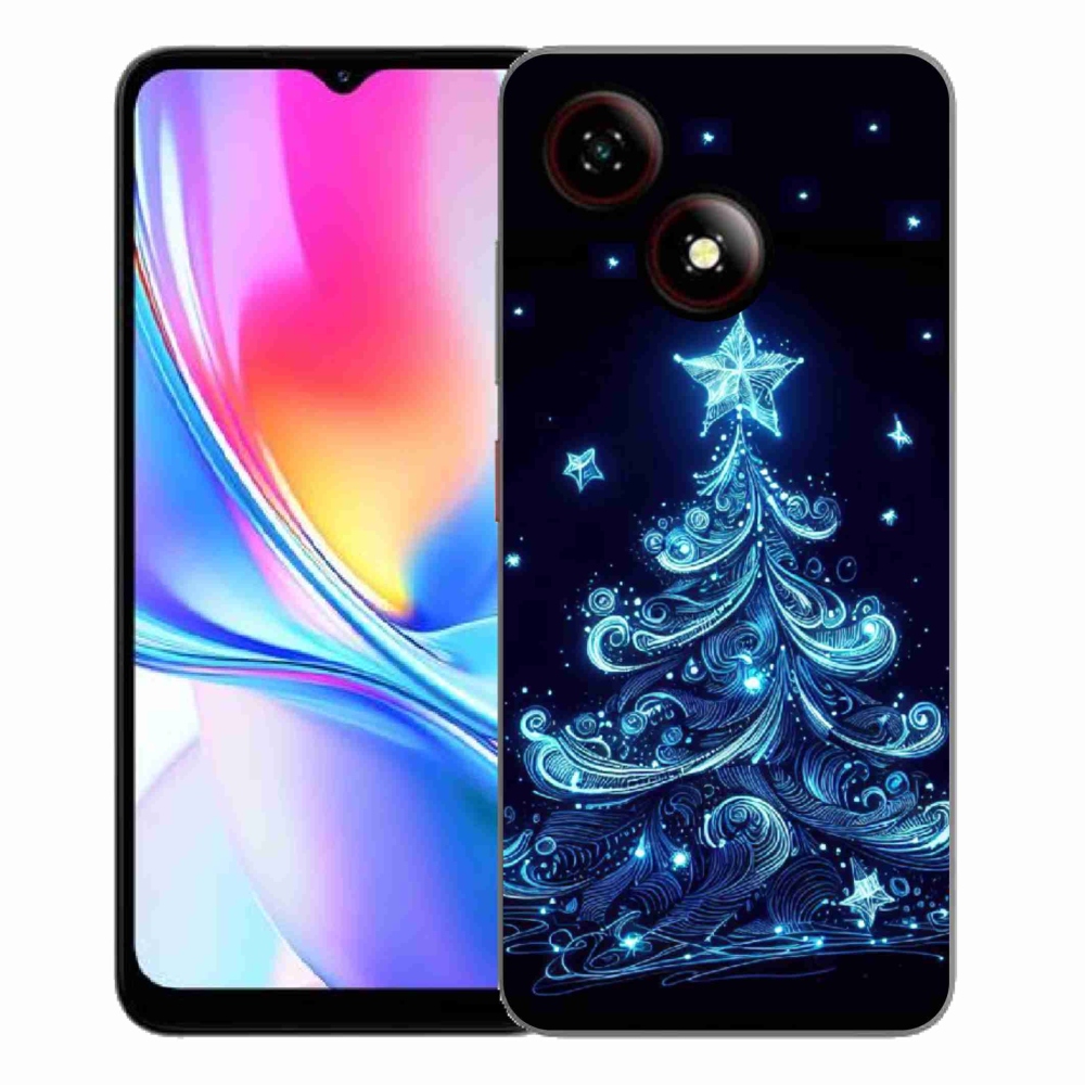 Gelový kryt mmCase na ZTE Blade A35E - neonový vánoční stromek 4
