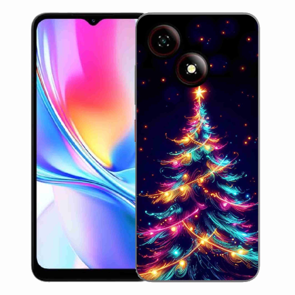 Gelový kryt mmCase na ZTE Blade A35E - neonový vánoční stromek