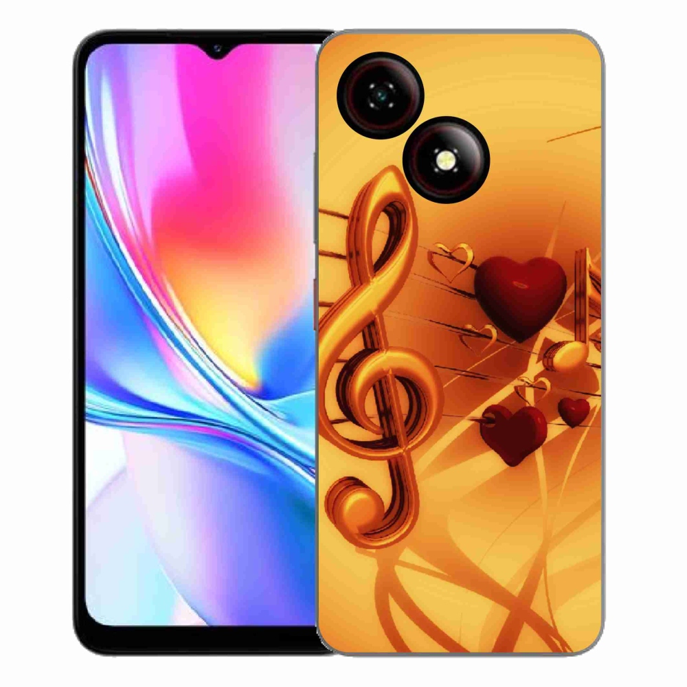 Gelový kryt mmCase na ZTE Blade A35E - noty