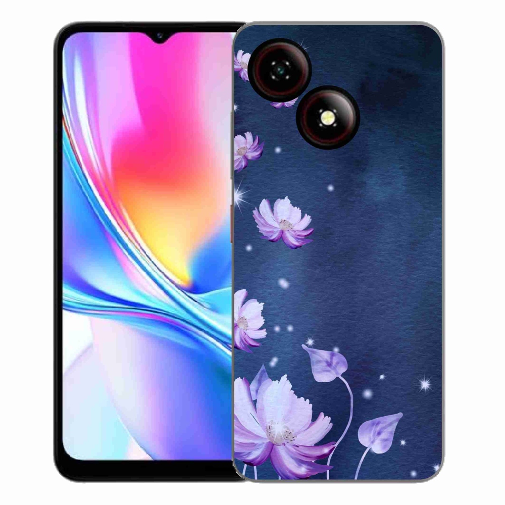 Gelový kryt mmCase na ZTE Blade A35E - padající květy