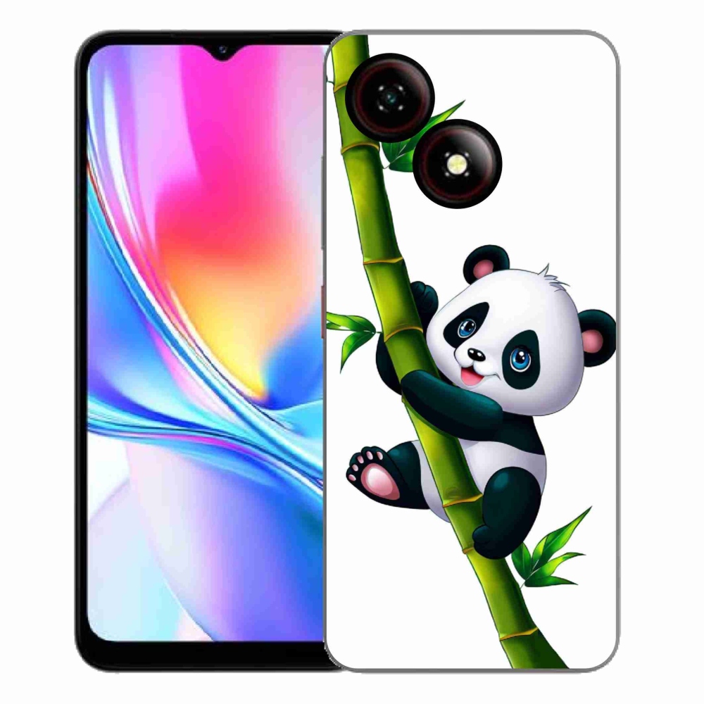 Gelový kryt mmCase na ZTE Blade A35E - panda na bambusu
