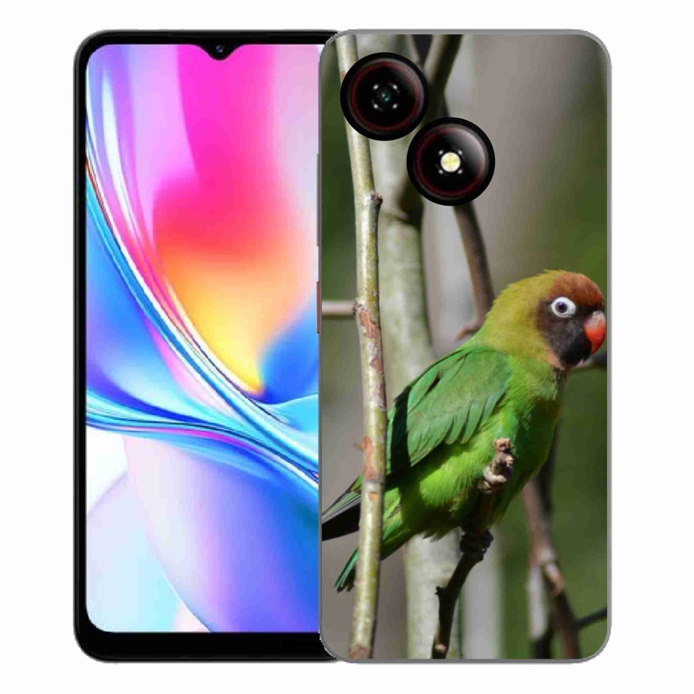 Gelový kryt mmCase na ZTE Blade A35E - papoušek agapornis