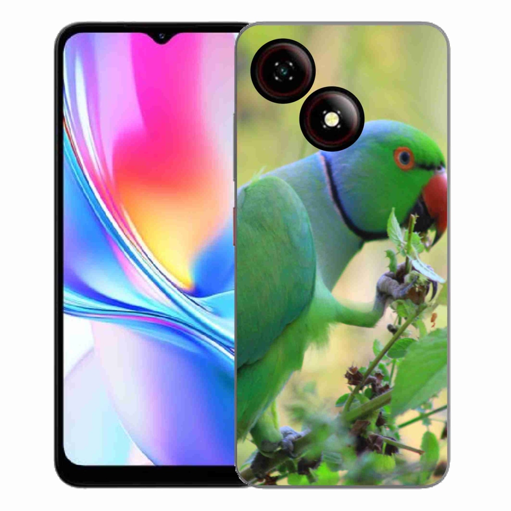 Gelový kryt mmCase na ZTE Blade A35E - papoušek alexandr