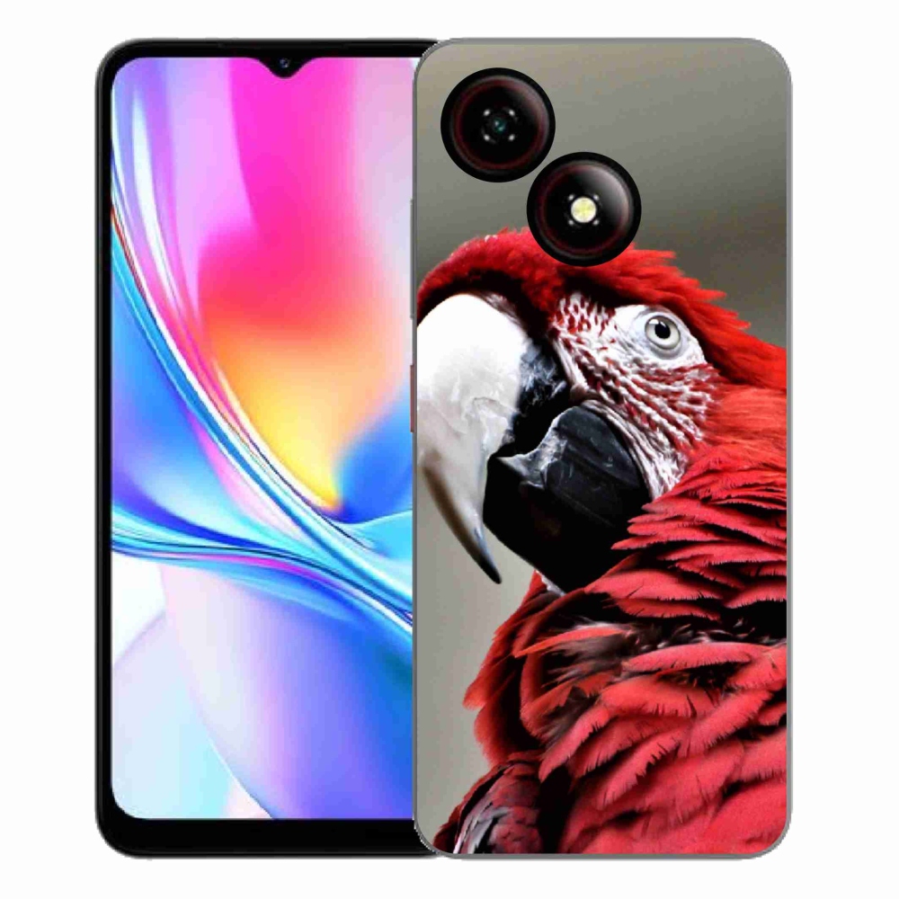Gelový kryt mmCase na ZTE Blade A35E - papoušek ara červený