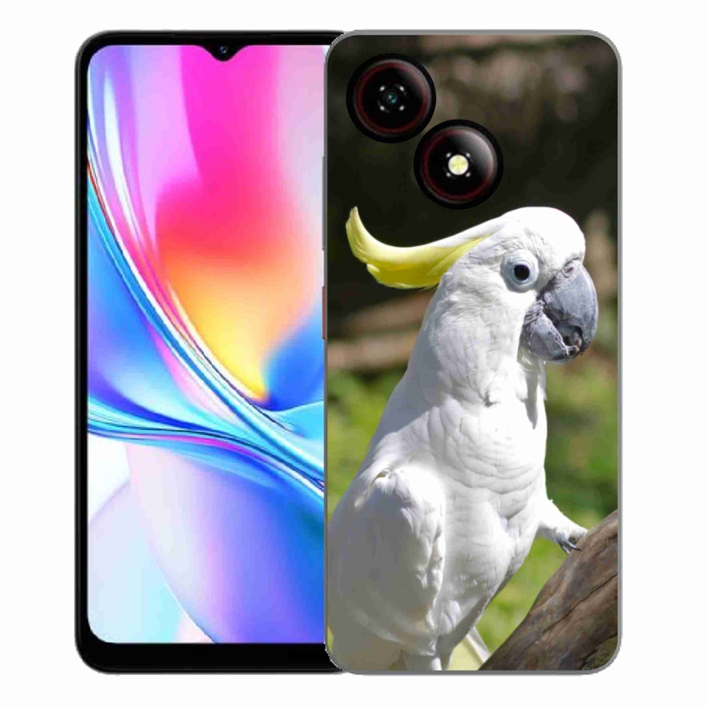 Gelový kryt mmCase na ZTE Blade A35E - papoušek kakadu 2