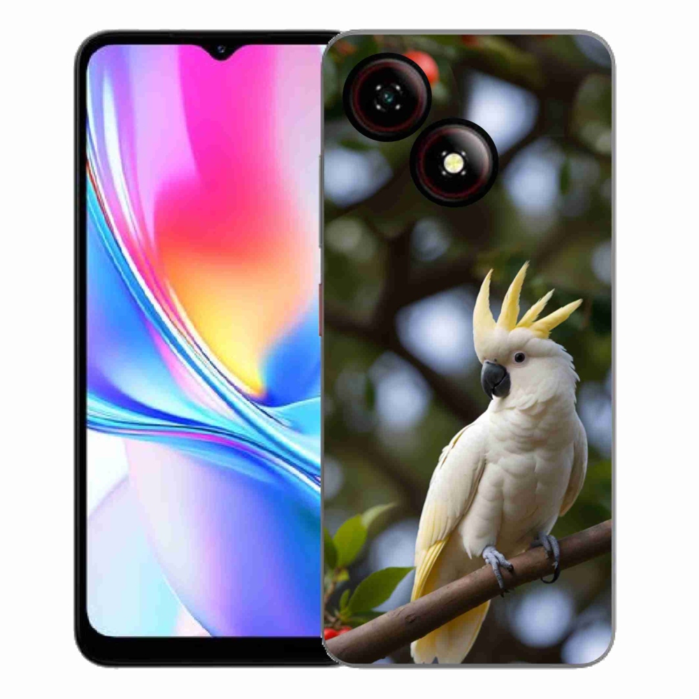 Gelový kryt mmCase na ZTE Blade A35E - papoušek kakadu 3