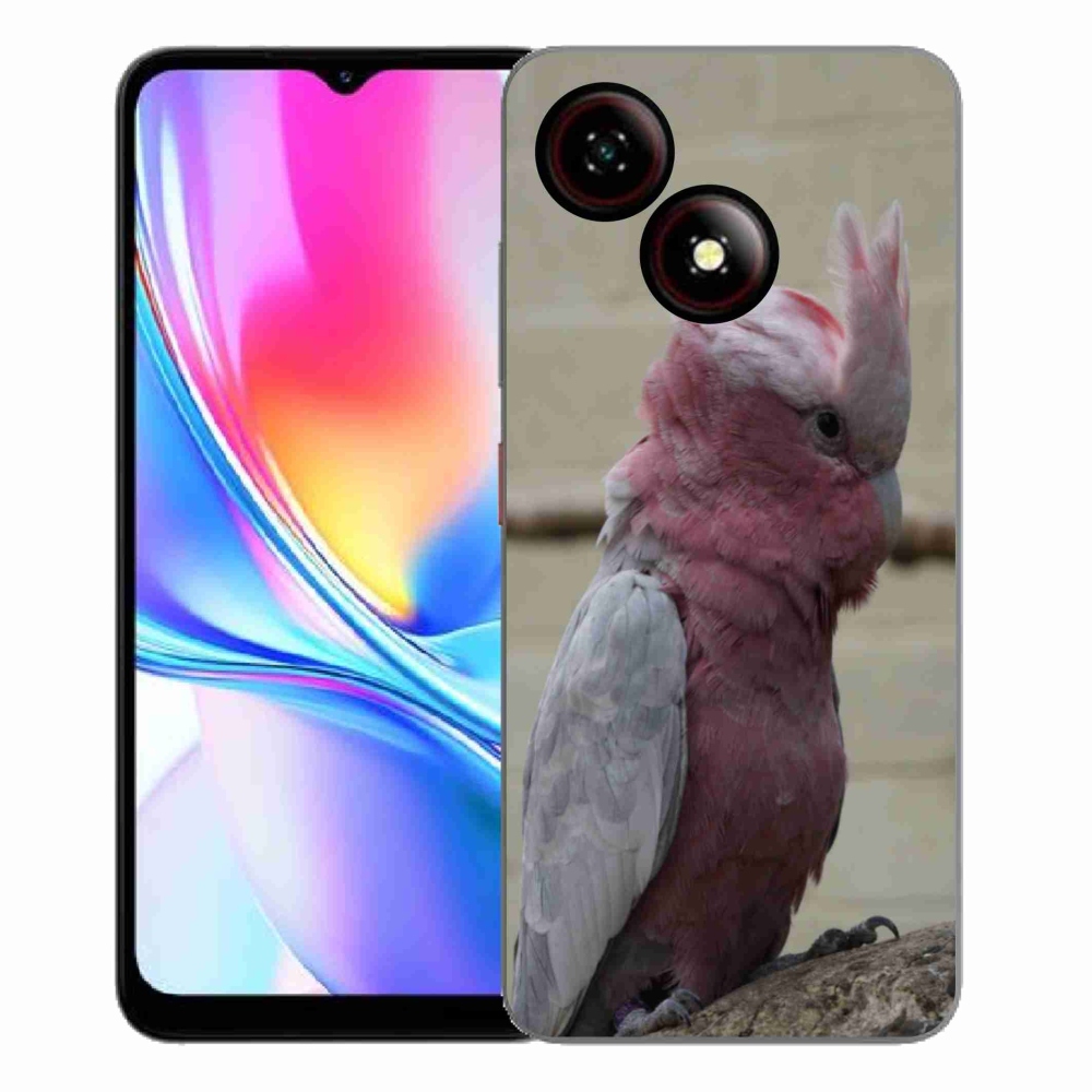 Gelový kryt mmCase na ZTE Blade A35E - papoušek kakadu růžový