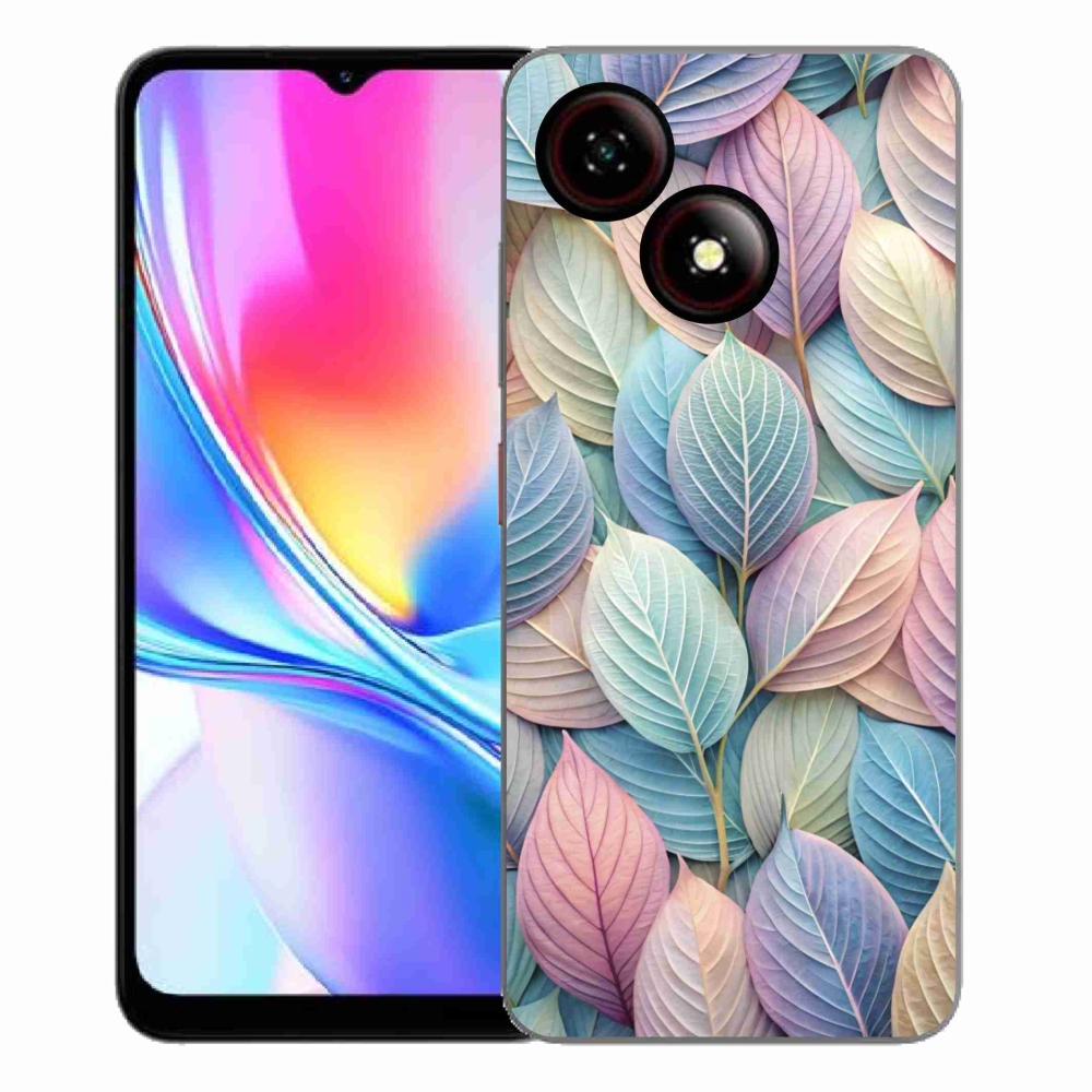 Gelový kryt mmCase na ZTE Blade A35E - pastelové listy