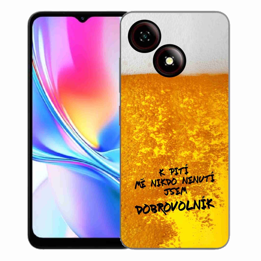 Gelový kryt mmCase na ZTE Blade A35E - pivní motiv 4