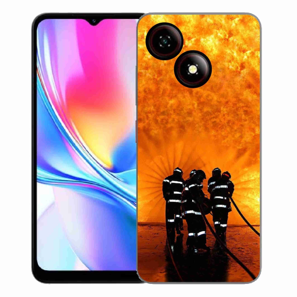 Gelový kryt mmCase na ZTE Blade A35E - požár