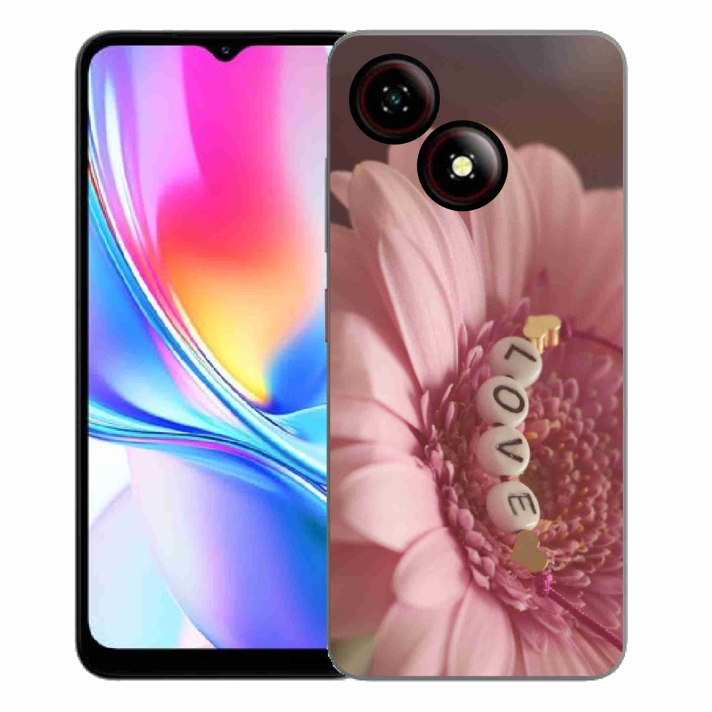 Gelový kryt mmCase na ZTE Blade A35E - přívěsek love