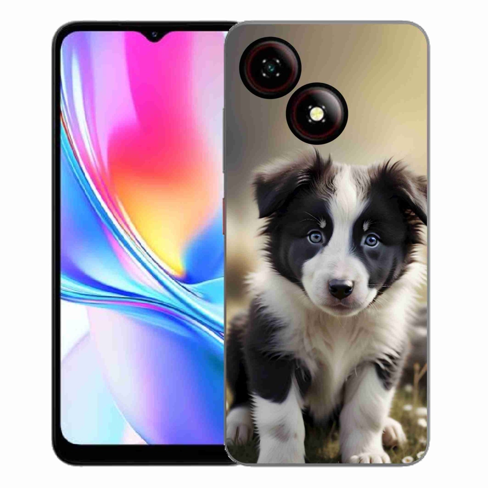 Gelový kryt mmCase na ZTE Blade A35E - roztomilá border kolie