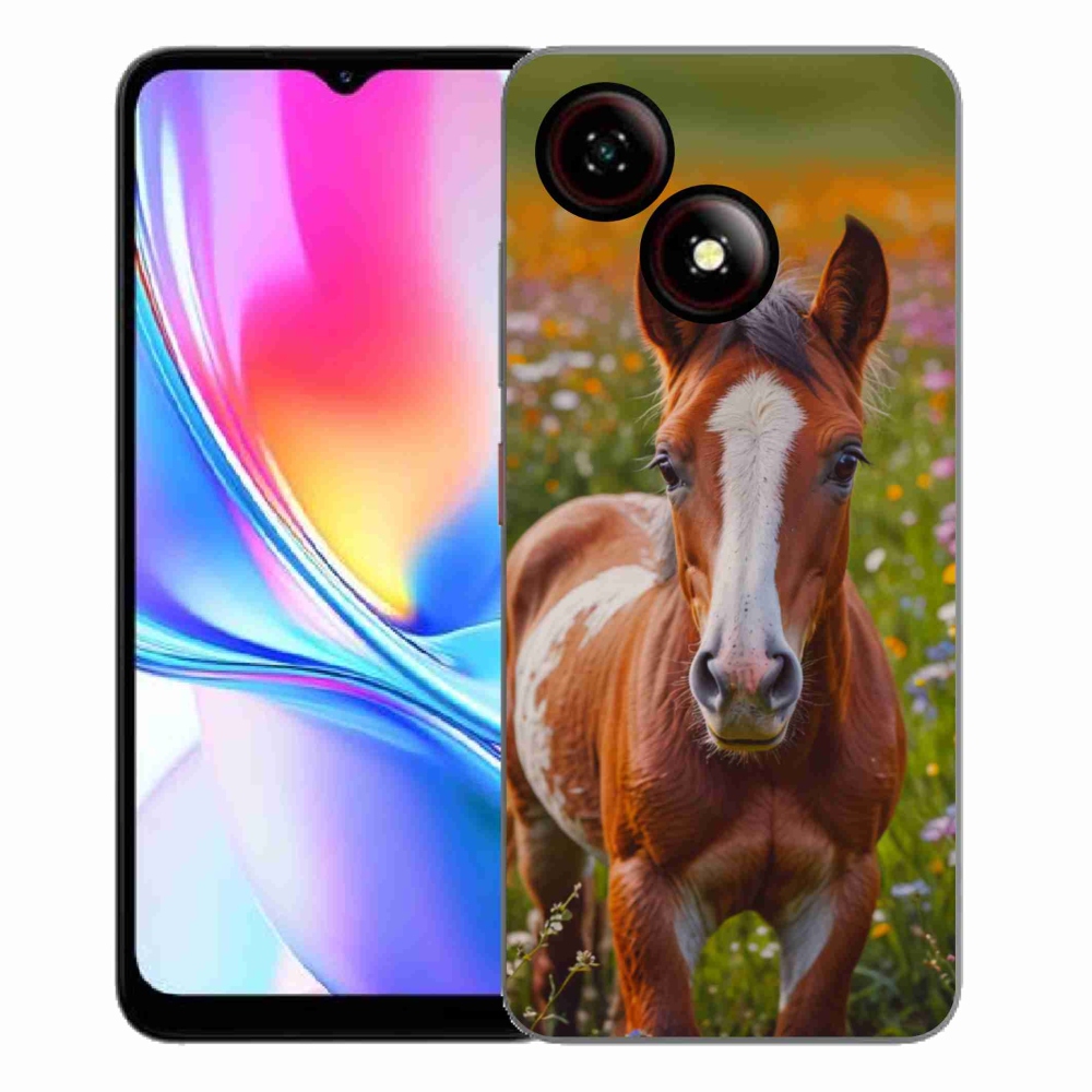 Gelový kryt mmCase na ZTE Blade A35E - roztomilé hříbě