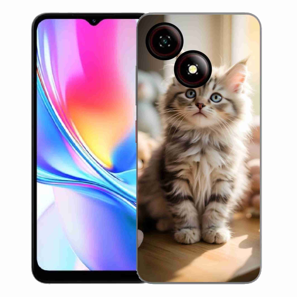 Gelový kryt mmCase na ZTE Blade A35E - roztomilé kotě 10