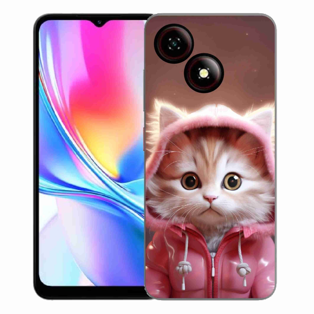 Gelový kryt mmCase na ZTE Blade A35E - roztomilé kotě 3