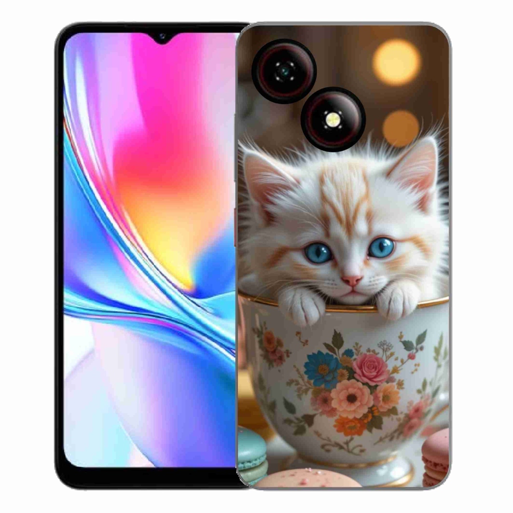 Gelový kryt mmCase na ZTE Blade A35E - roztomilé kotě 6