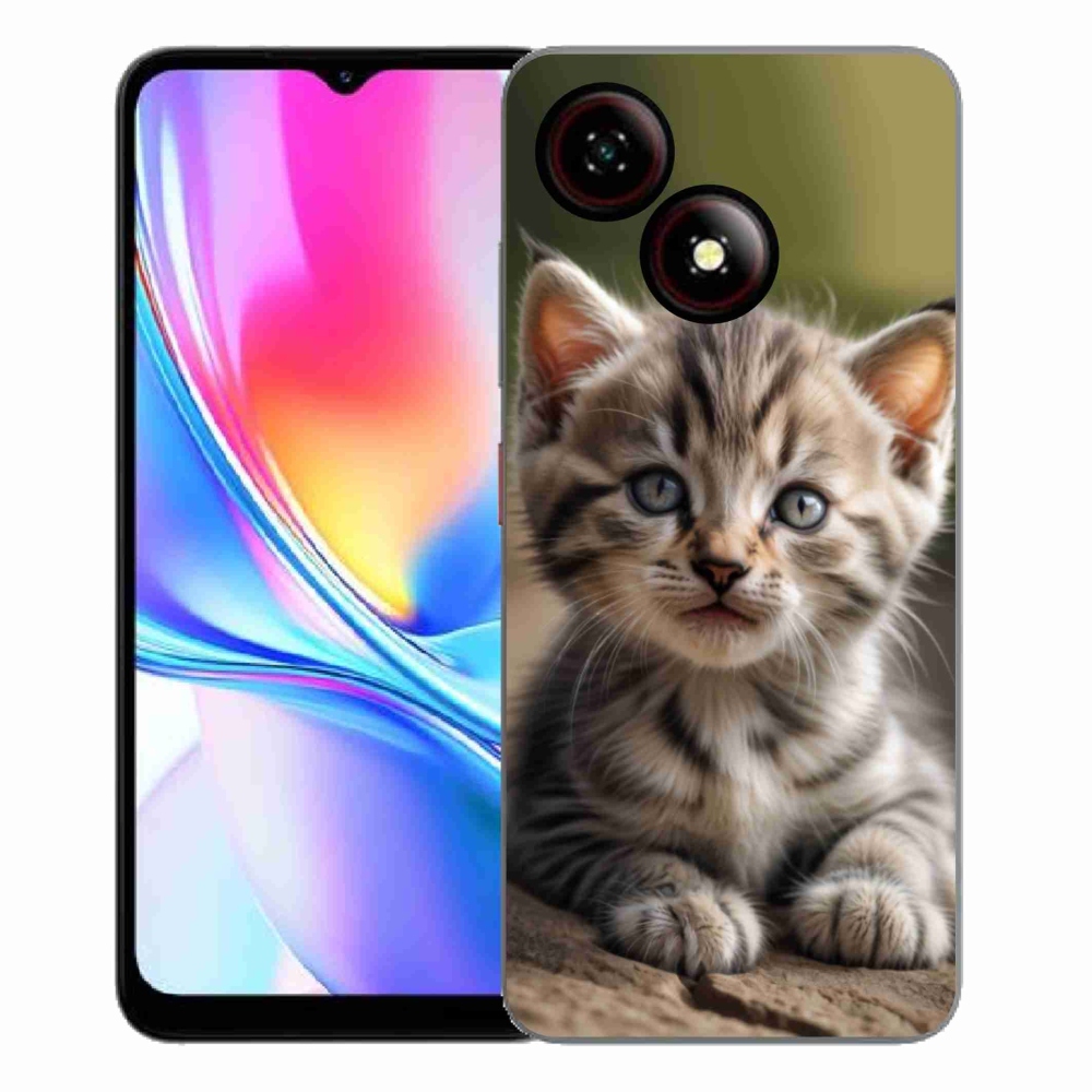 Gelový kryt mmCase na ZTE Blade A35E - roztomilé kotě 9