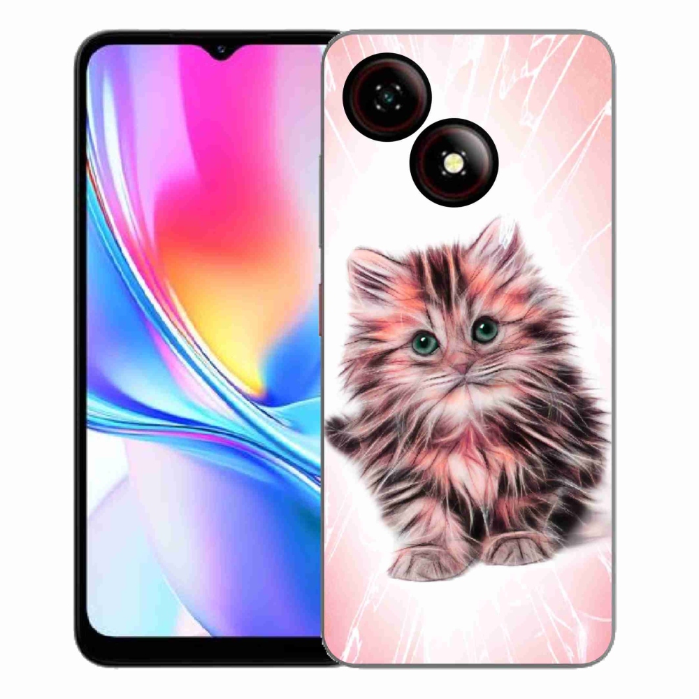 Gelový kryt mmCase na ZTE Blade A35E - roztomilé kotě