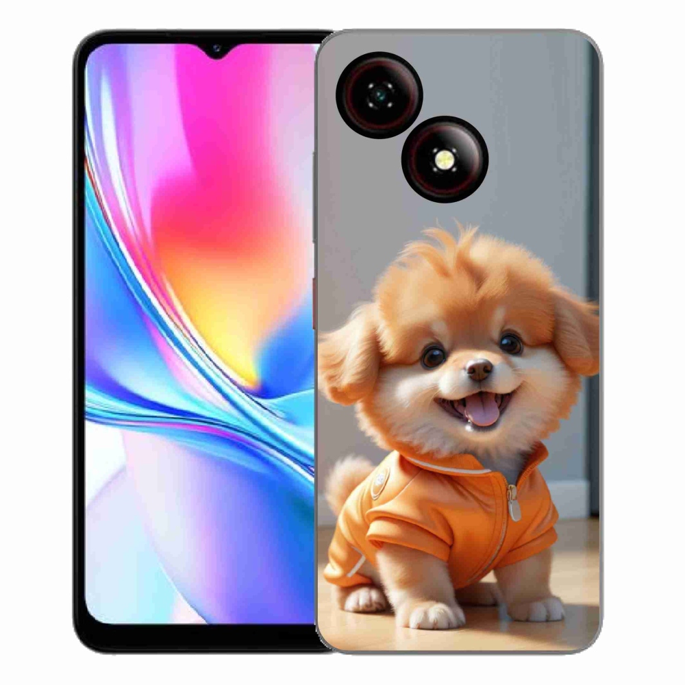 Gelový kryt mmCase na ZTE Blade A35E - roztomilý pomeranian v mikině