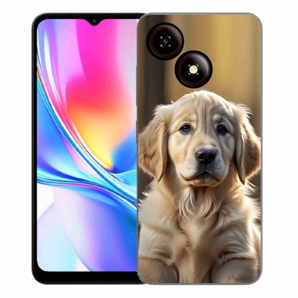 Gelový kryt mmCase na ZTE Blade A35E - roztomilý zlatý retrívr