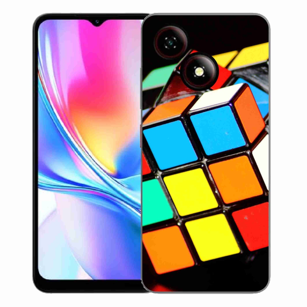 Gelový kryt mmCase na ZTE Blade A35E - rubikova kostka